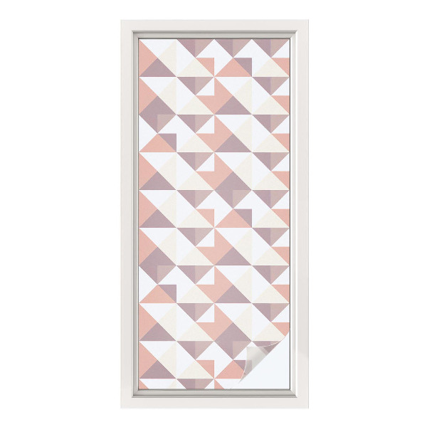 Frosted glass film stained glass effect Modern triangles