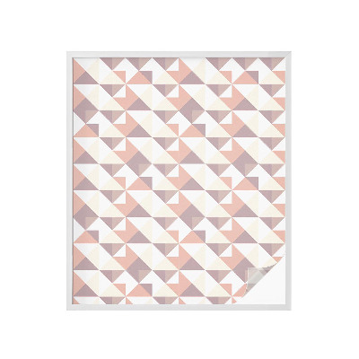 Frosted glass film stained glass effect Modern triangles