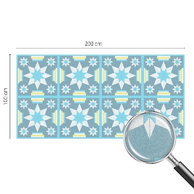 Colored window film stained glass Star pattern