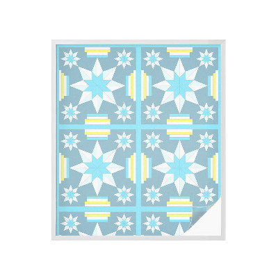 Colored window film stained glass Star pattern