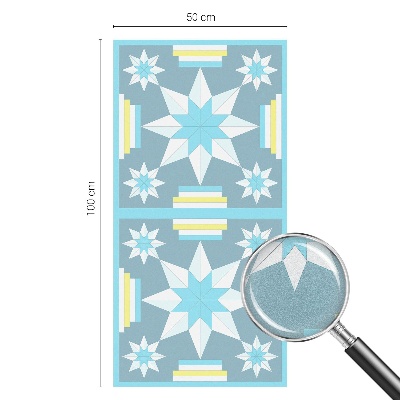 Colored window film stained glass Star pattern