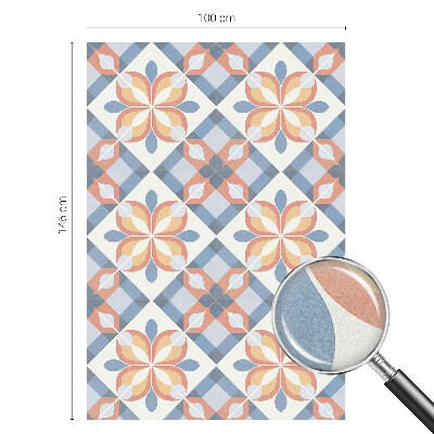 Opaque window film stained glass style Colorful symmetry