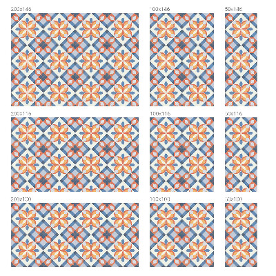 Opaque window film stained glass style Colorful symmetry