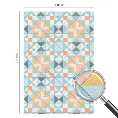 Colored window film stained glass Colorful geometry