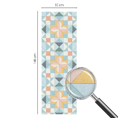 Colored window film stained glass Colorful geometry