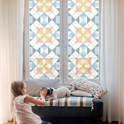 Patterned window film Colorful symmetry