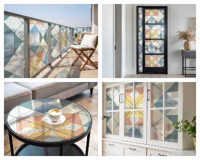 Patterned window film Colorful symmetry