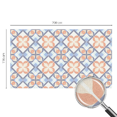 Frosted glass film stained glass effect Floral pattern