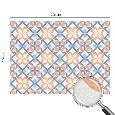 Frosted glass film stained glass effect Floral pattern