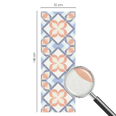 Frosted glass film stained glass effect Floral pattern