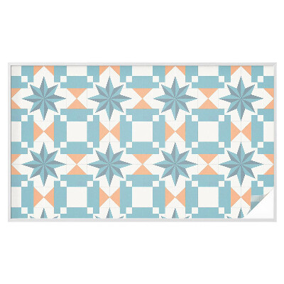 Opaque window film stained glass style Blue stars