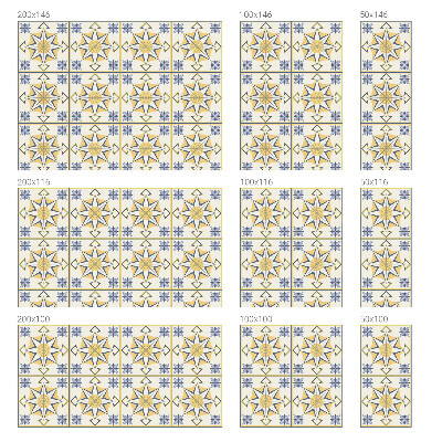 Opaque window film stained glass style Geometric stars