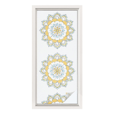 Patterned window film Colorful mandalas