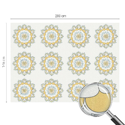 Patterned window film Colorful mandalas