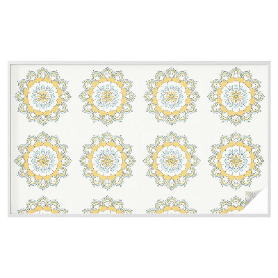 Patterned window film Colorful mandalas