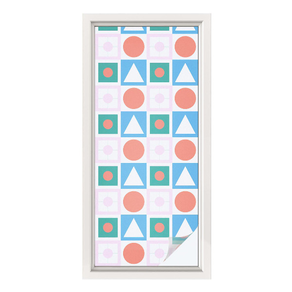 Frosted glass film stained glass effect Abstract patterns