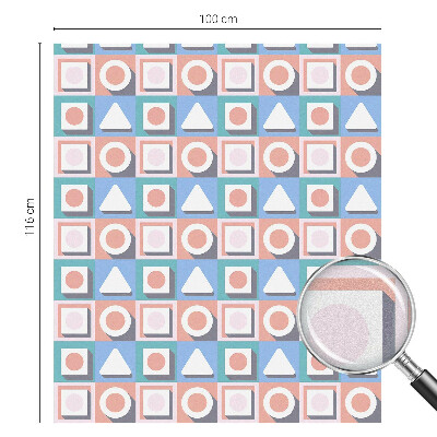 Privacy window film Geometric patterns