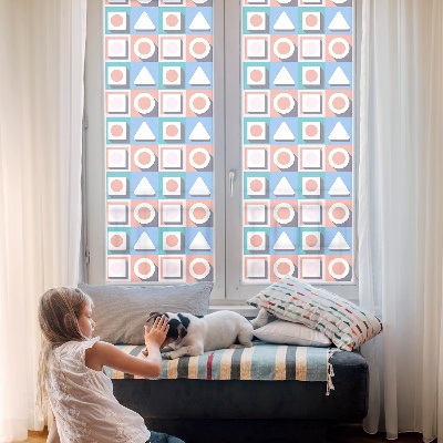 Privacy window film Geometric patterns