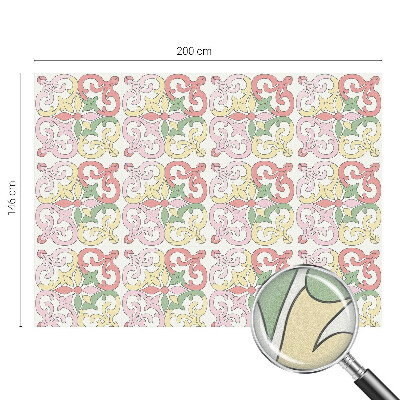 Colored window film stained glass Floral ornaments