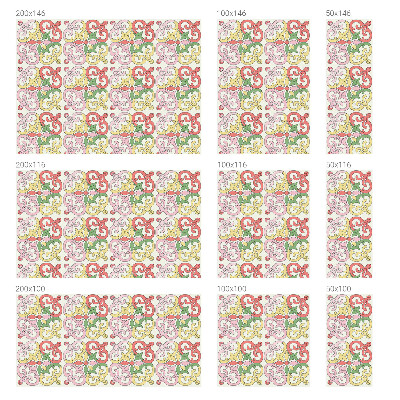 Colored window film stained glass Floral ornaments