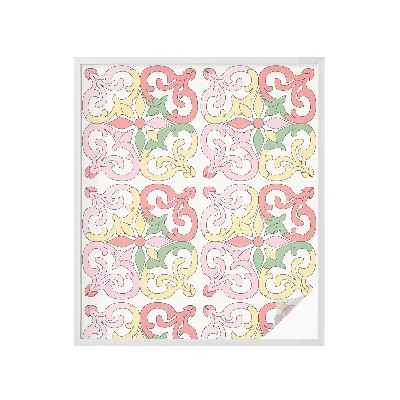 Colored window film stained glass Floral ornaments