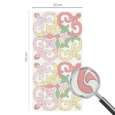 Colored window film stained glass Floral ornaments