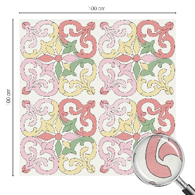 Colored window film stained glass Floral ornaments