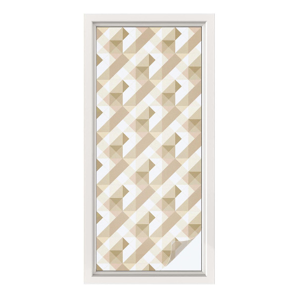 Frosted glass film stained glass effect Triangular patterns