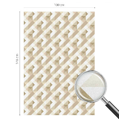 Frosted glass film stained glass effect Triangular patterns