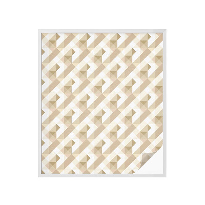 Frosted glass film stained glass effect Triangular patterns