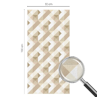 Frosted glass film stained glass effect Triangular patterns