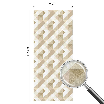 Frosted glass film stained glass effect Triangular patterns