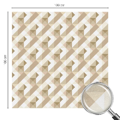 Frosted glass film stained glass effect Triangular patterns