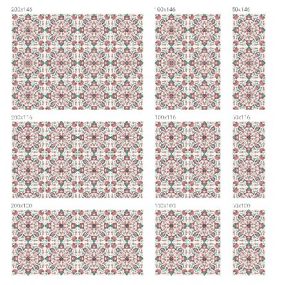 Colored window film stained glass Floral harmony