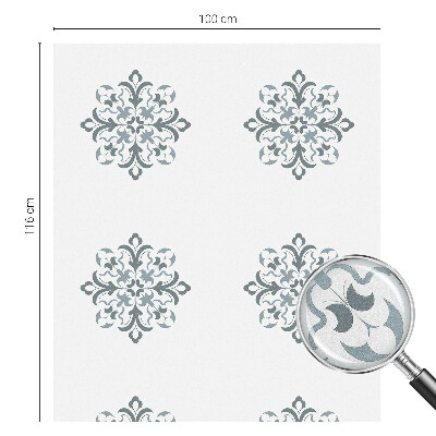 Frosted glass film stained glass effect Classic ornament