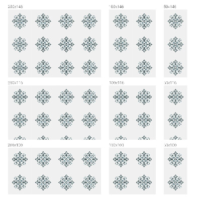 Frosted glass film stained glass effect Classic ornament