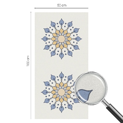 Opaque window film stained glass style Decorative mandala