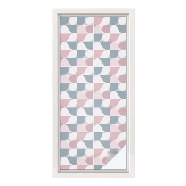 Colored window film stained glass Pastel patterns