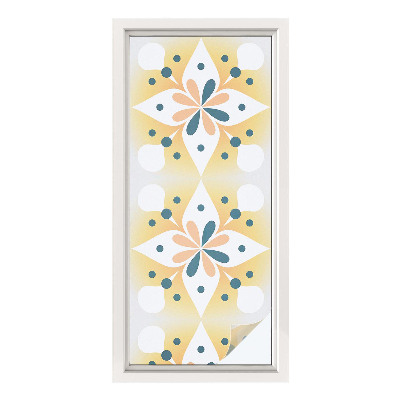 Privacy window film Floral symmetry