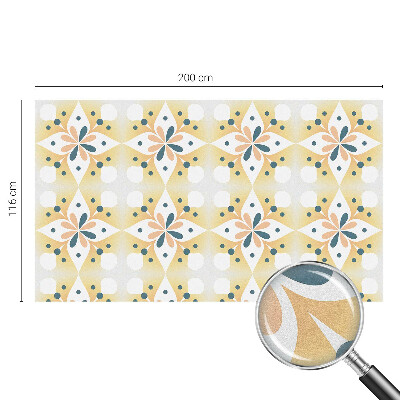 Privacy window film Floral symmetry