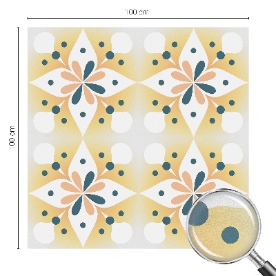 Privacy window film Floral symmetry