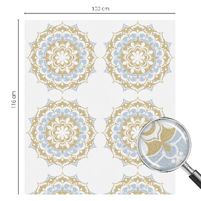 Patterned window film Boho mandalas