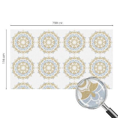 Patterned window film Boho mandalas