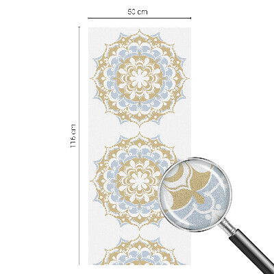 Patterned window film Boho mandalas