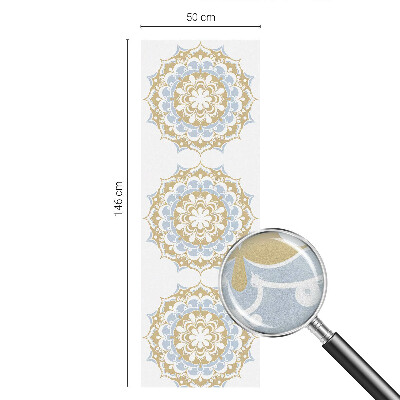 Patterned window film Boho mandalas