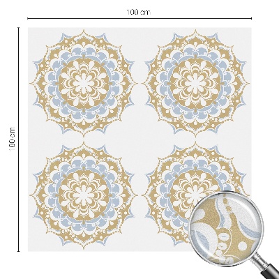 Patterned window film Boho mandalas