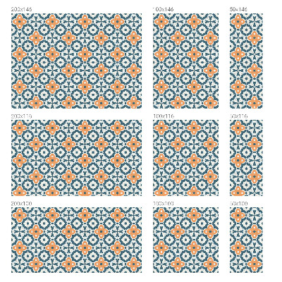 Opaque window film stained glass style Mosaic flowers