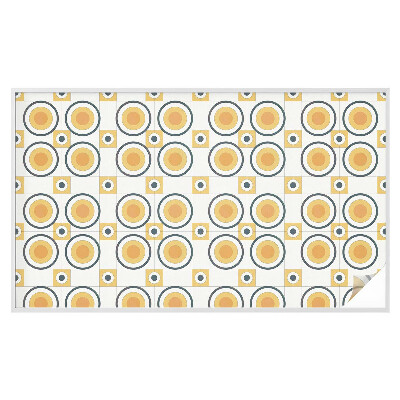 Colored window film stained glass Retro circles