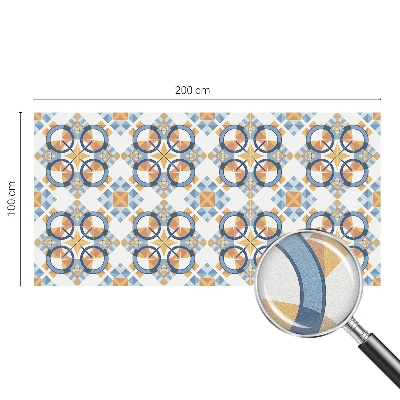 Opaque window film stained glass style Geometric pattern