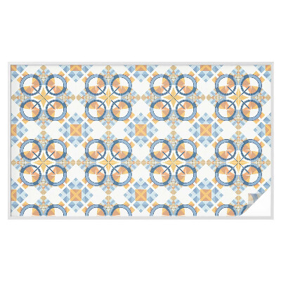 Opaque window film stained glass style Geometric pattern